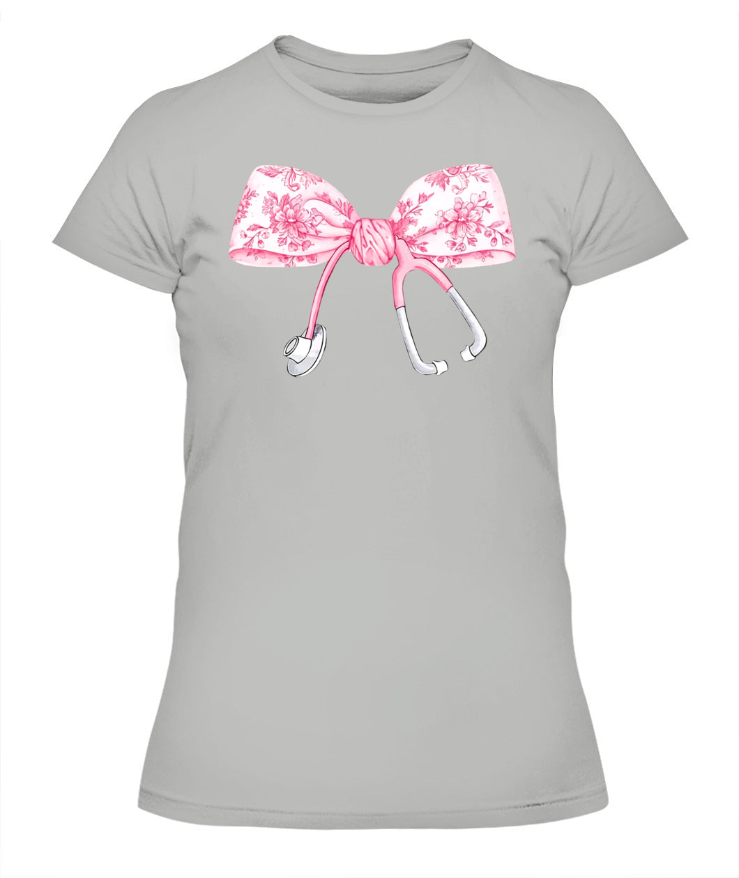 Coquette Pink Nurse Stethoscope Bow Sweatshirt, Gift For Nurse, Nurse Appreciation Shirt, ER RN Nurse Shirt, Gift For Nurse