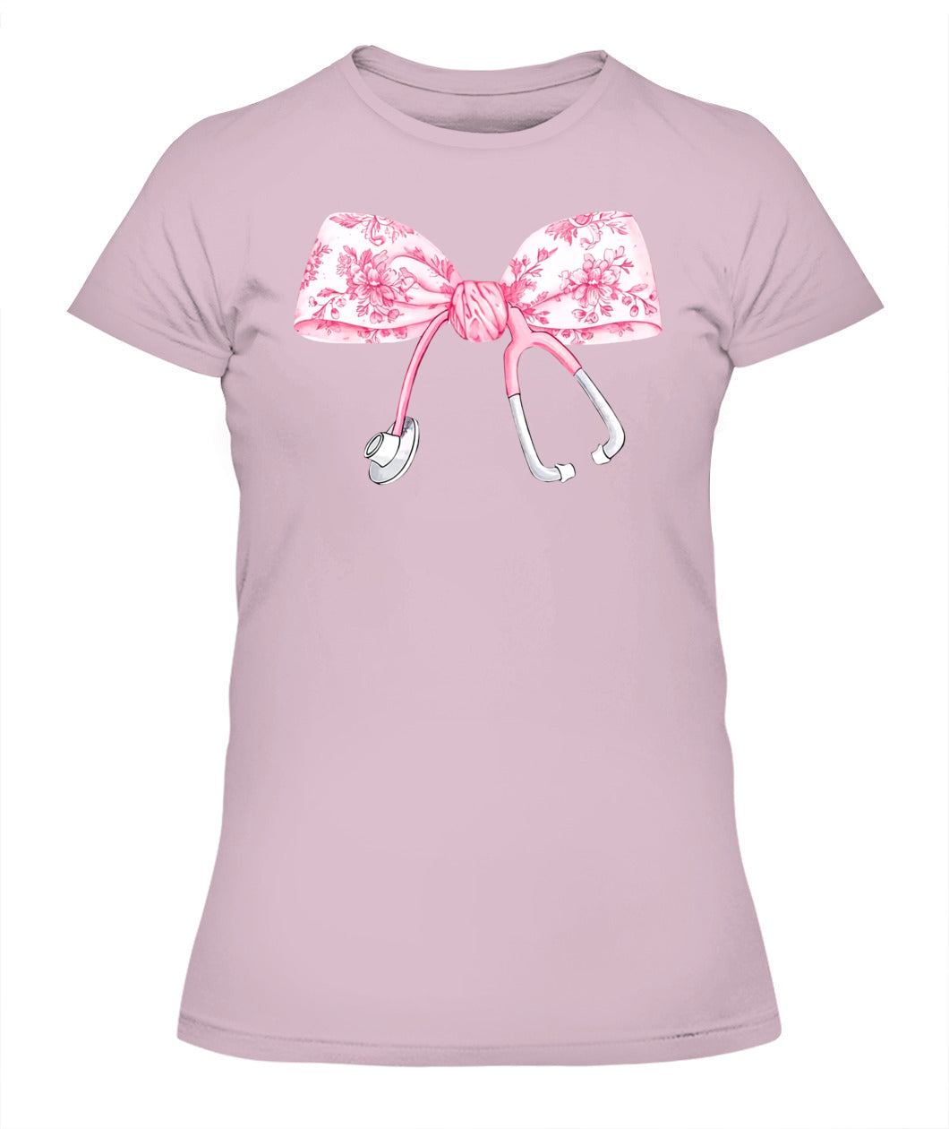Coquette Pink Nurse Stethoscope Bow Sweatshirt, Gift For Nurse, Nurse Appreciation Shirt, ER RN Nurse Shirt, Gift For Nurse