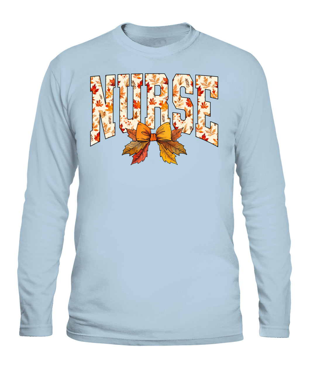 Comfort Colors Nurse Coquette Leaves Fall Thanksgiving Shirts For Nurse