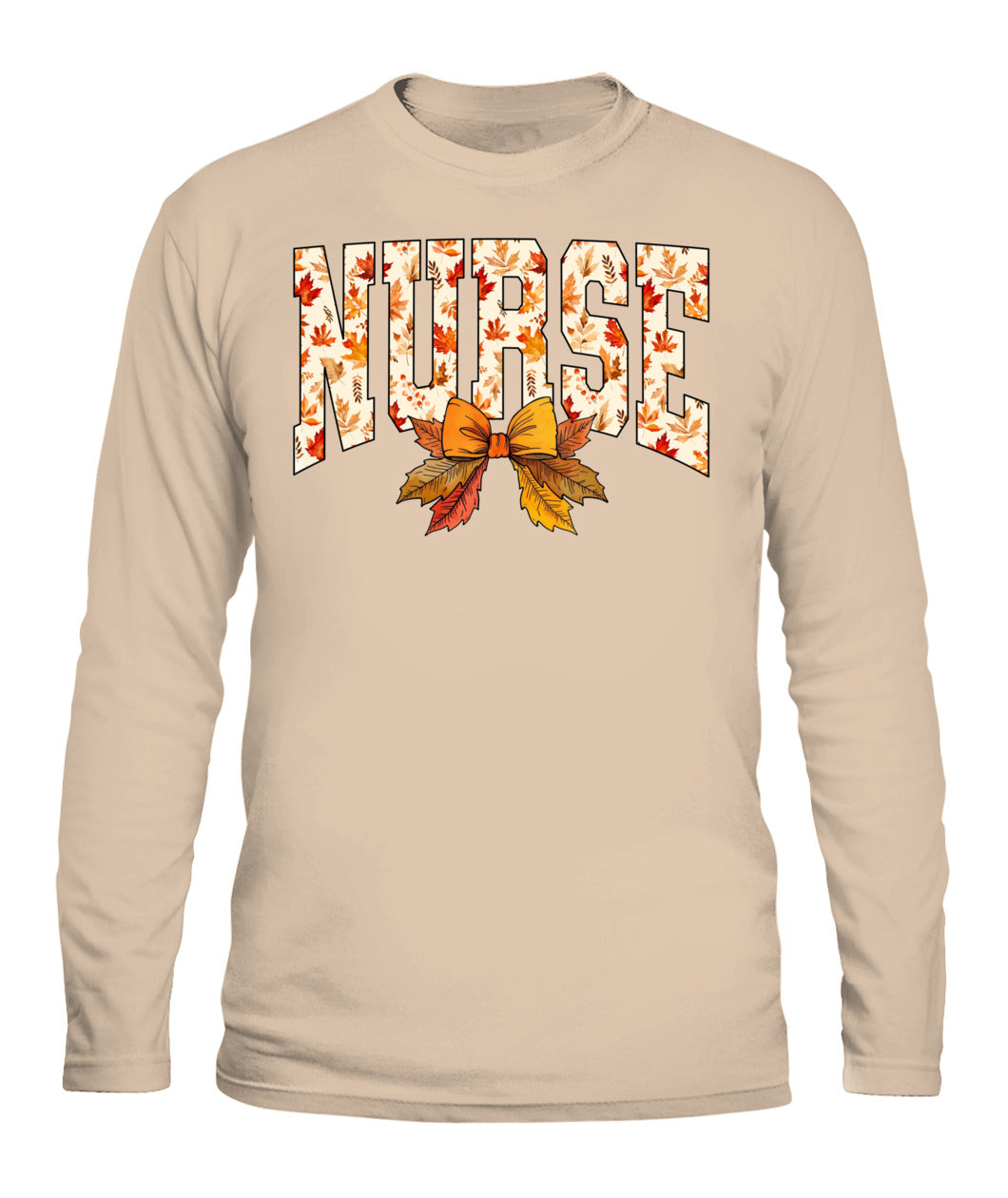 Comfort Colors Nurse Coquette Leaves Fall Thanksgiving Shirts For Nurse