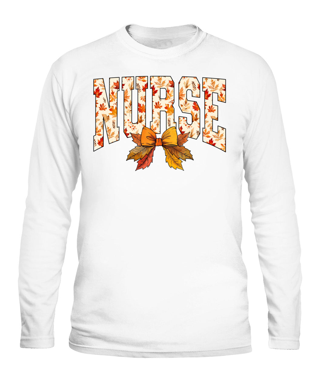 Comfort Colors Nurse Coquette Leaves Fall Thanksgiving Shirts For Nurse