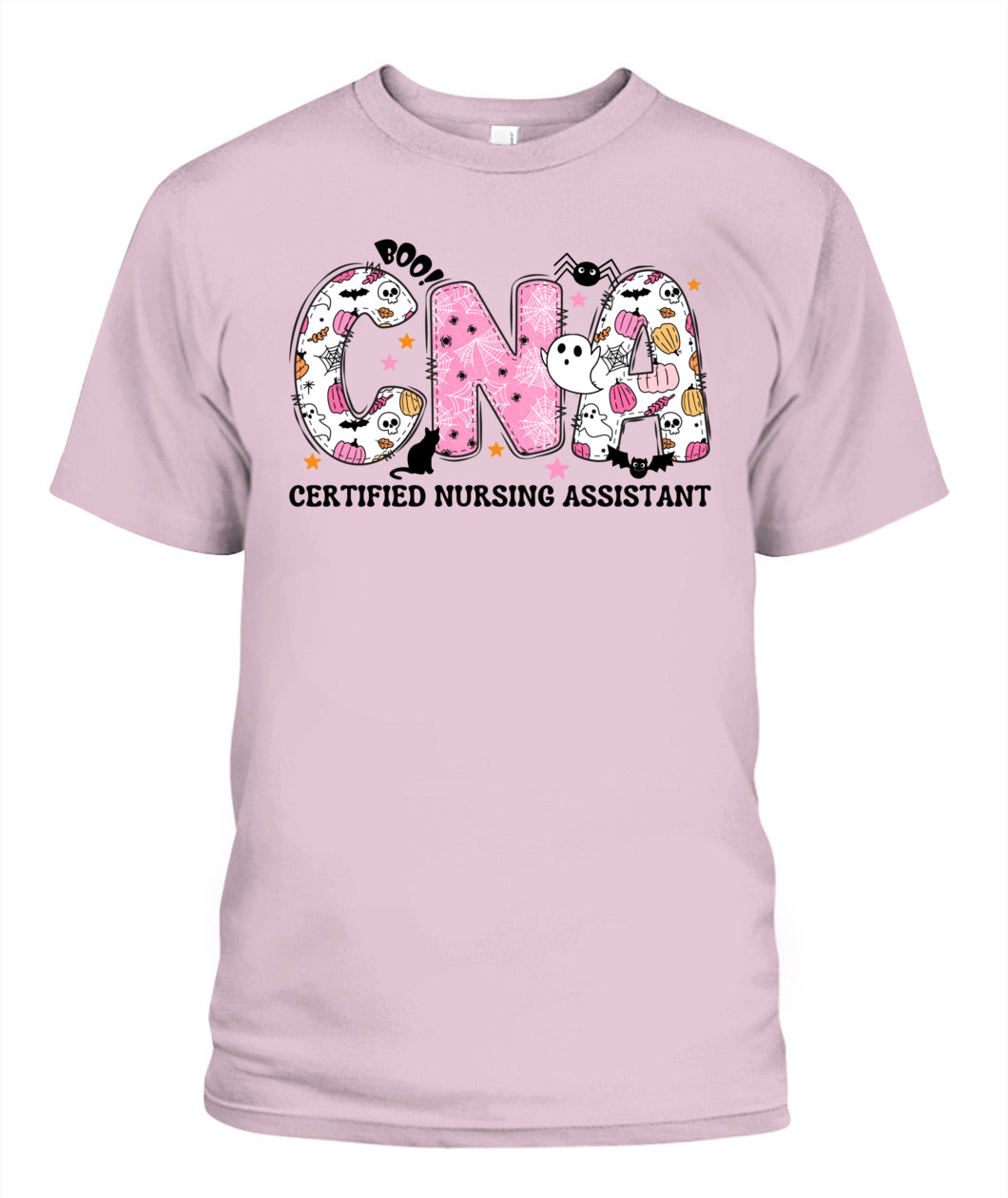 Certified Nursing Assistant Nurse Halloween Boo Ghost Women Shirt