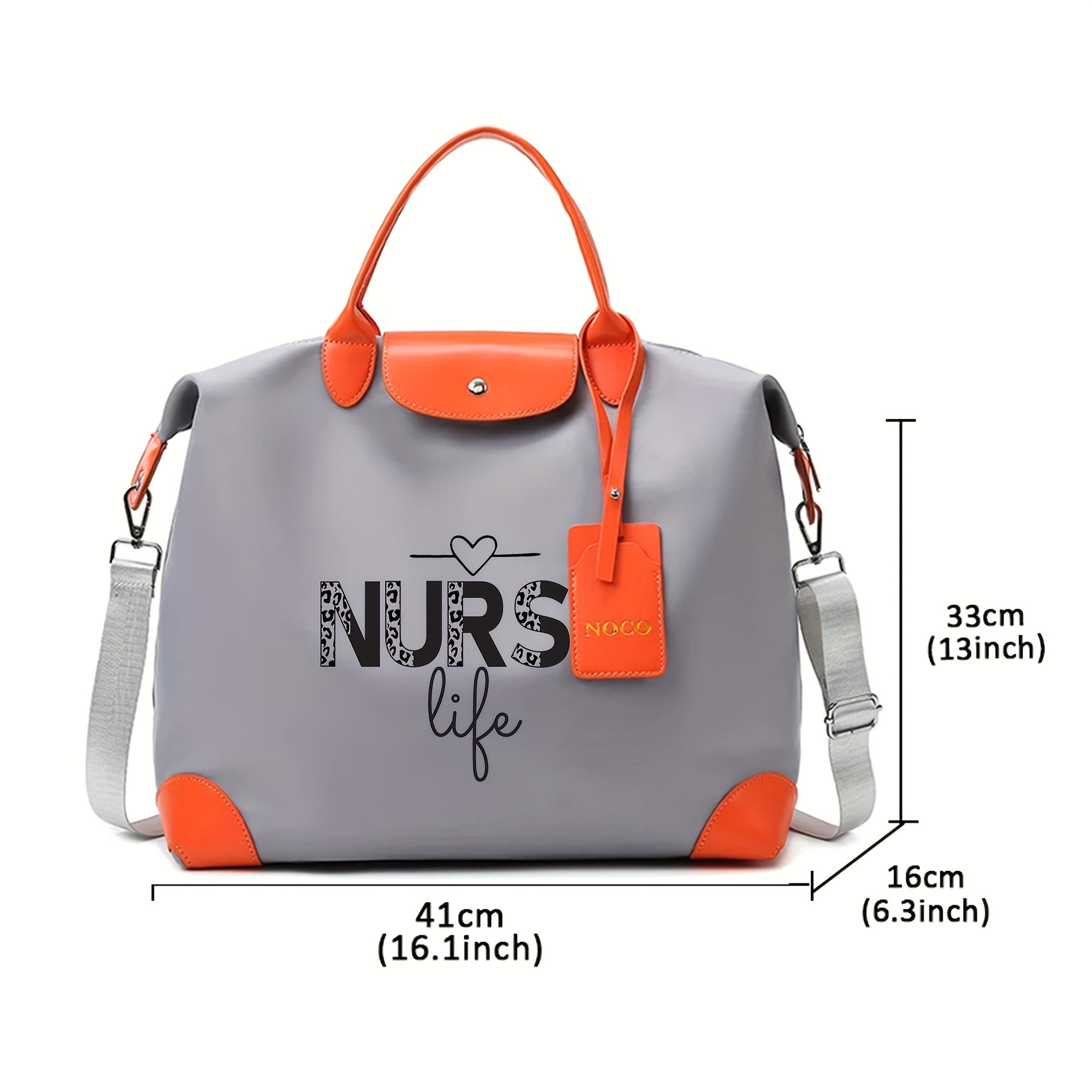 Stylish Nurse-Themed Crossbody Bag: Adjustable, Lightweight, and Spacious for Daily Commute and Travel