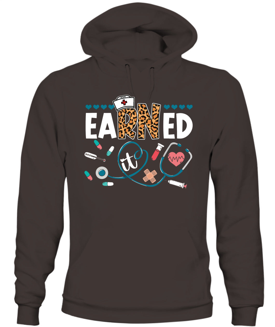 Earned It RN Nurse Graduation Registered Nurses Women Girls Shirt