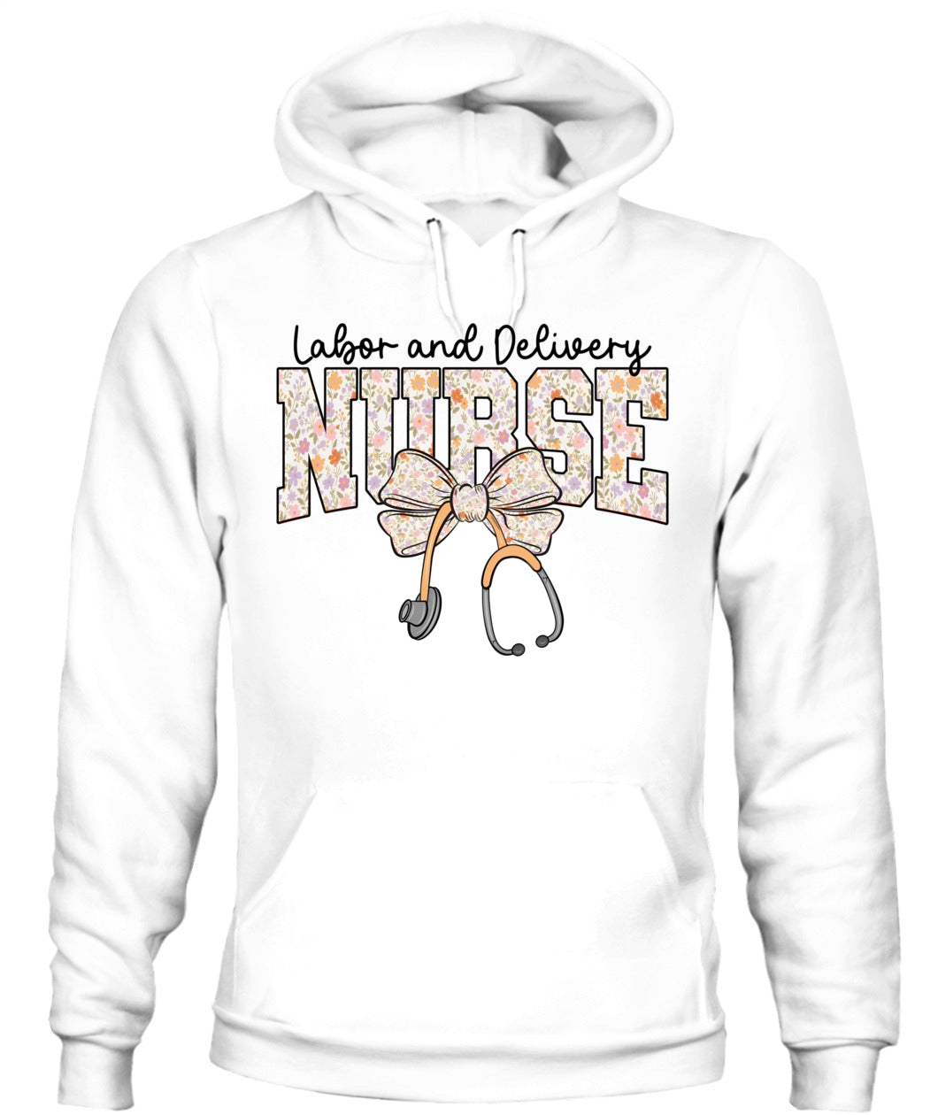 Labor and Delivery Nurse Stethoscope Coquette Bow Graduation