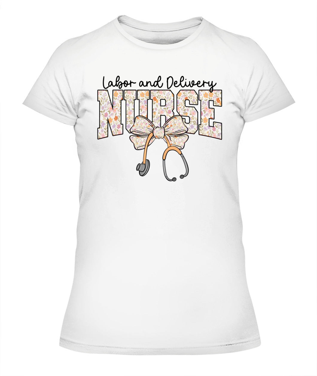 Labor and Delivery Nurse Stethoscope Coquette Bow Graduation