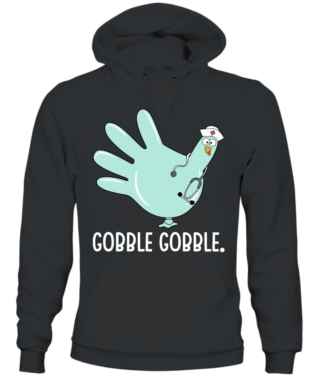 Turkey Scrubs Rubber Gloves Nurse Fall Nursing Thanksgiving Sweatshirt