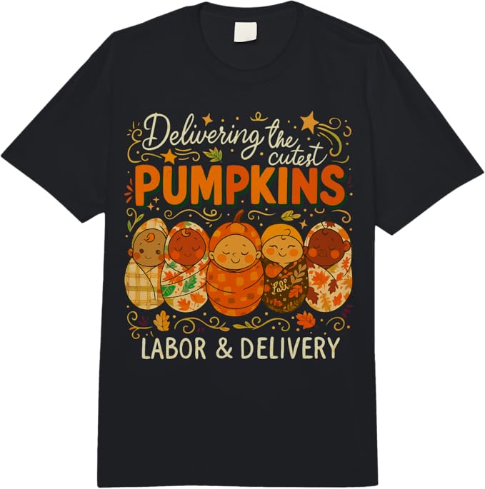 Delivering the Cutest Pumpkins Halloween L&D Sweatshirt | Labor & Delivery Nurse Crewneck Halloween Shirts