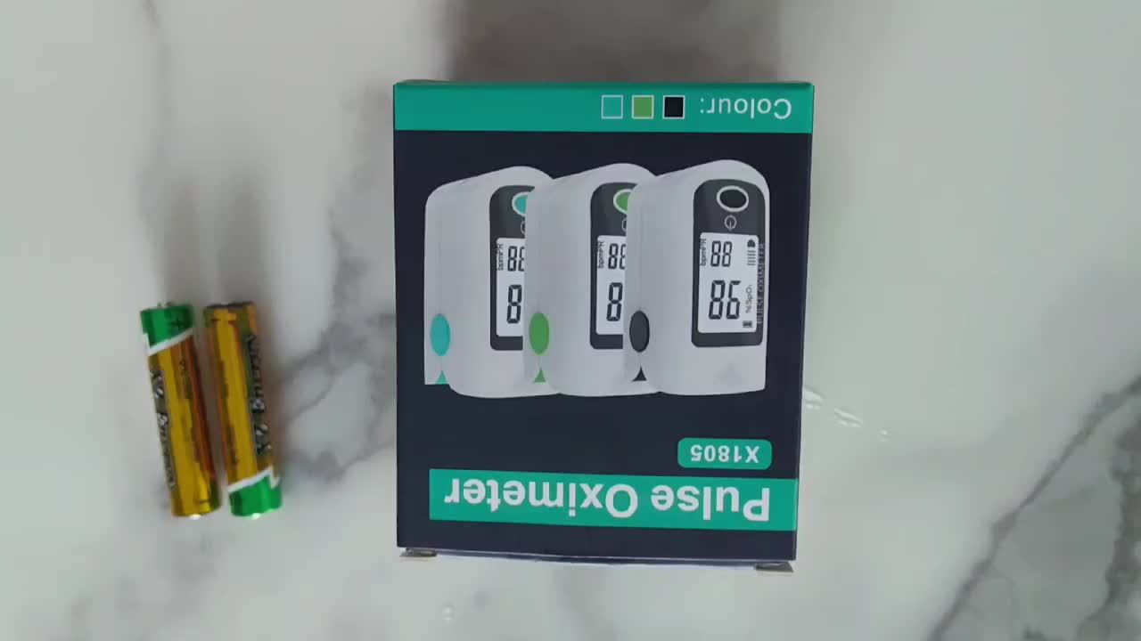 Digital Fingertip Pulse Oximeter With Blood Oxygen Sensor For Home Use Or Sport, Sp02 And Heart Rate Monitor