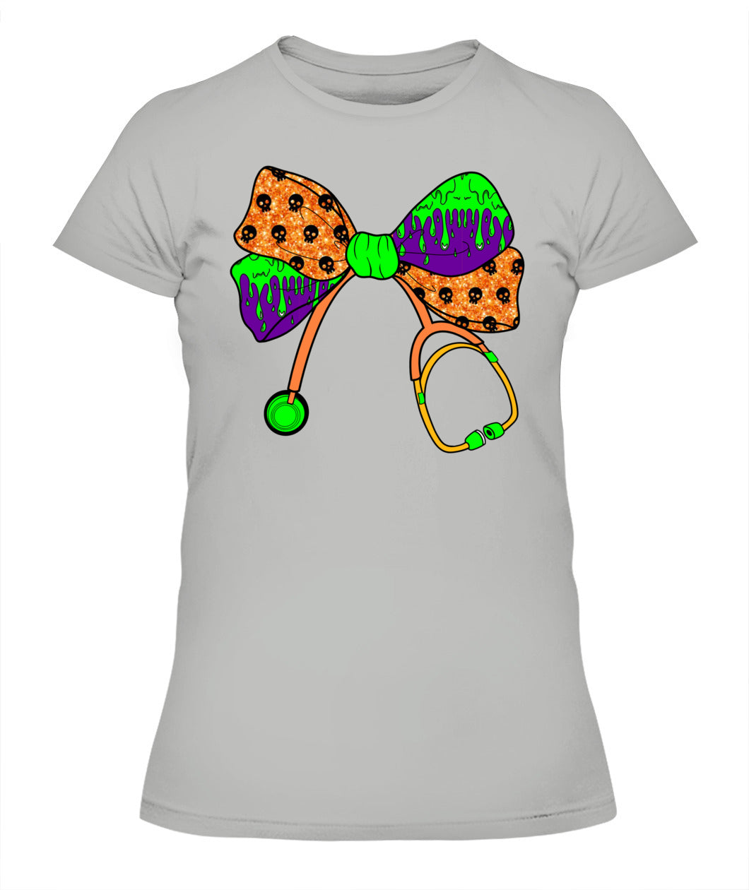 Retro Nurse Coquette Bow Stethoscope Halloween Spooky Season