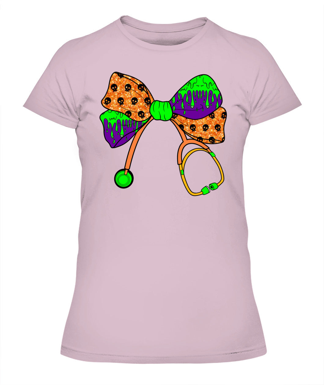 Retro Nurse Coquette Bow Stethoscope Halloween Spooky Season