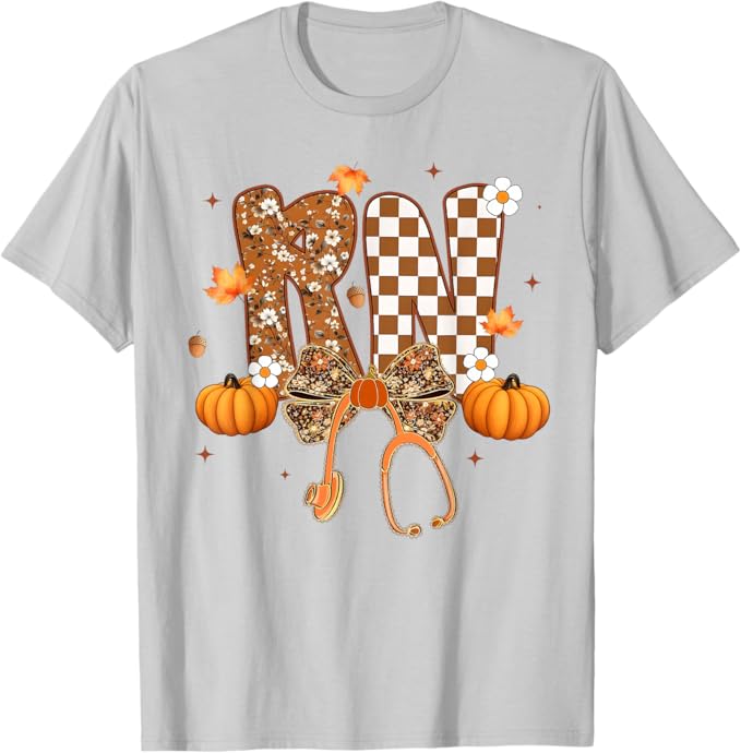 Funny RN Nurse Coquette Bow Stethoscope Fall Girls Women Thanksgiving Nurse Gifts