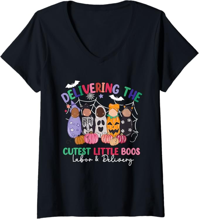 Delivering The Cutest Boos Labor & Delivery Halloween Nurse Shirts