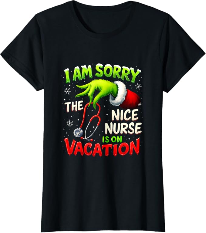 Christmas Funny I Am Sorry The Niche Nurse Santa Hat Medical Sweatshirt