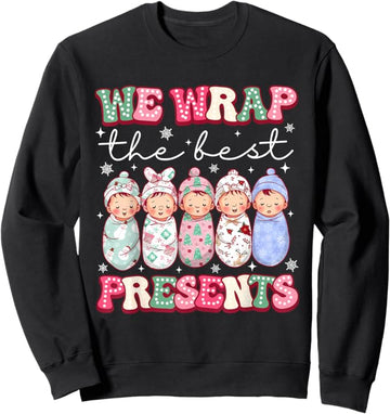 Cute We Wrap The Best Presents L&D NICU Nurse Christmas Shirts