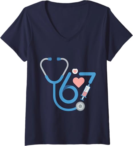 Funny 67 Meme Nurse Six Seven Nursing Humor Women Men Shirt