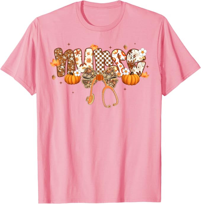 Funny Nurse Coquette Bow Stethoscope Fall Girls Women Thanksgiving Nurse Gifts