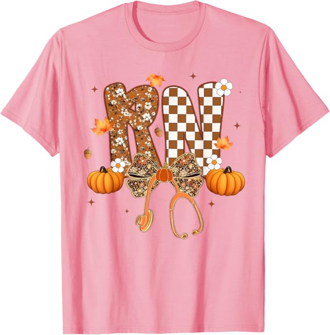 Funny RN Nurse Coquette Bow Stethoscope Fall Girls Women Thanksgiving Nurse Gifts
