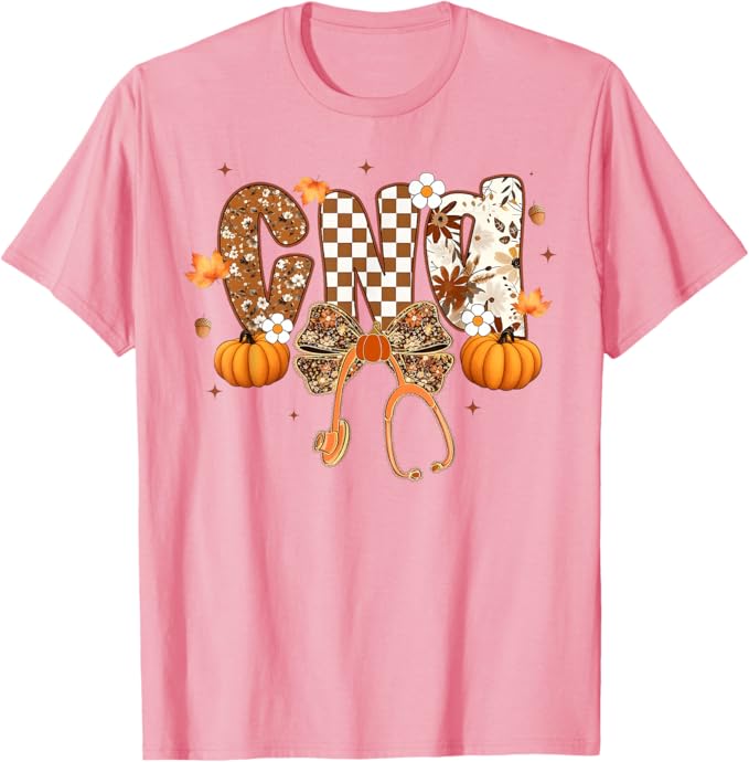 Funny CNA Nurse Coquette Bow Stethoscope Fall Girls Women Thanksgiving Nurse Gifts