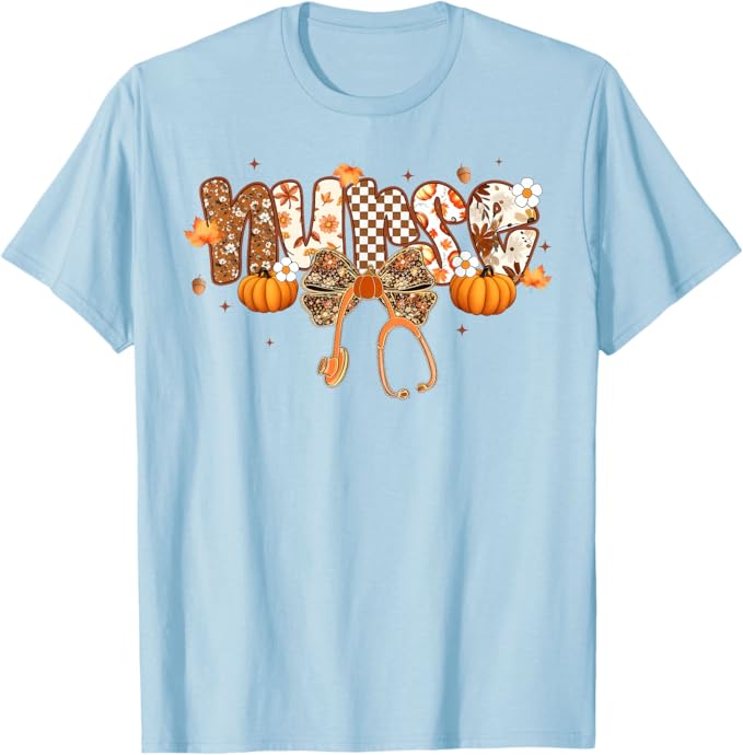 Funny Nurse Coquette Bow Stethoscope Fall Girls Women Thanksgiving Nurse Gifts