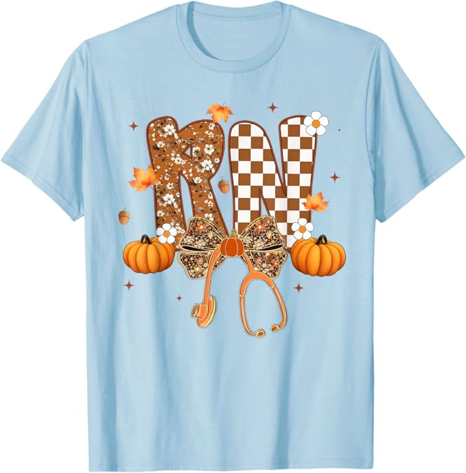 Funny RN Nurse Coquette Bow Stethoscope Fall Girls Women Thanksgiving Nurse Gifts