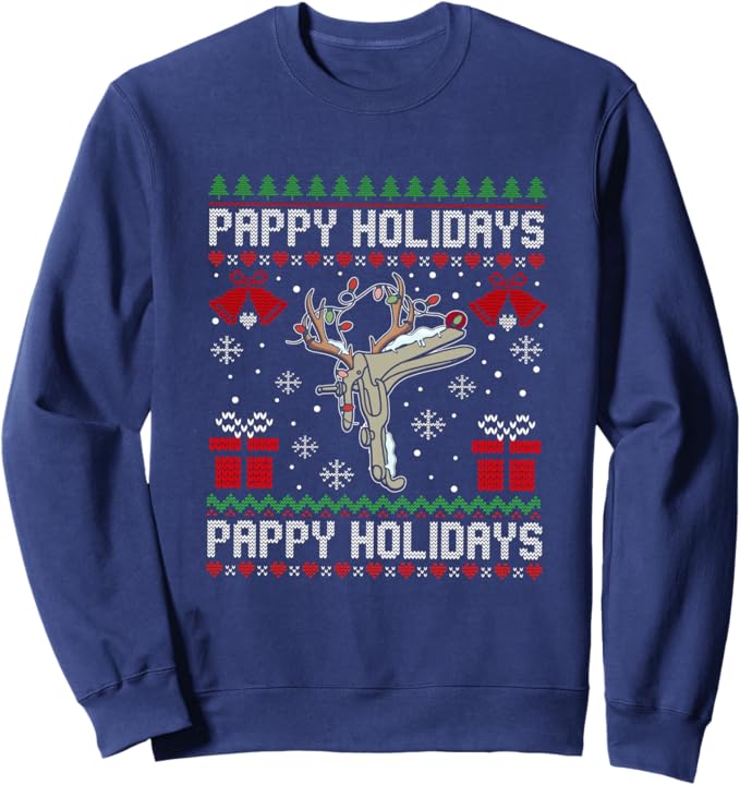 Pappy Holidays Christmas Reindeer Speculum OBGYN Nurse Sweatshirt