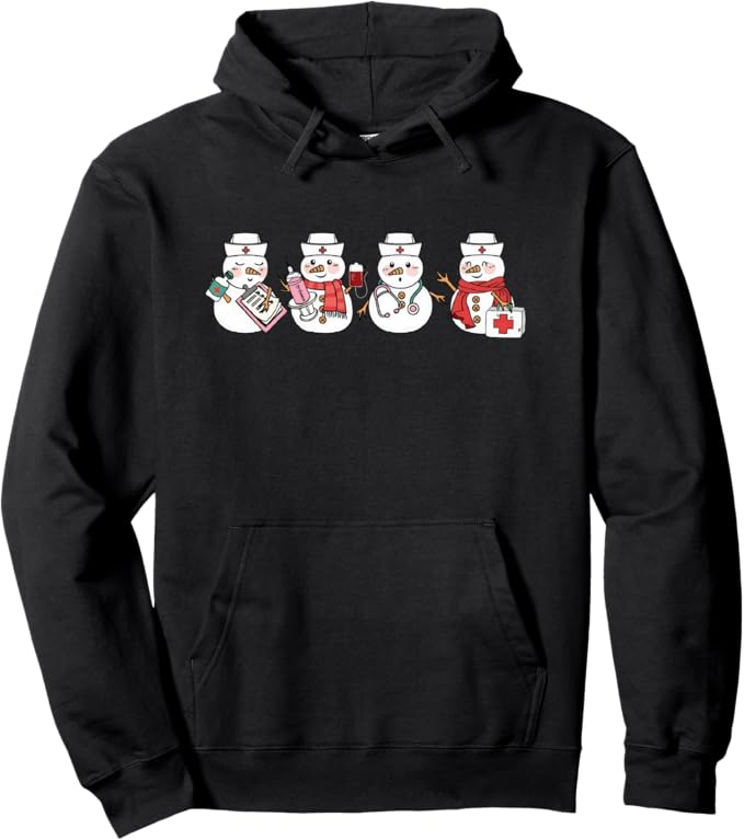 Nurse Snowman Squad Nursing RN Registered Funny Christmas Shirt