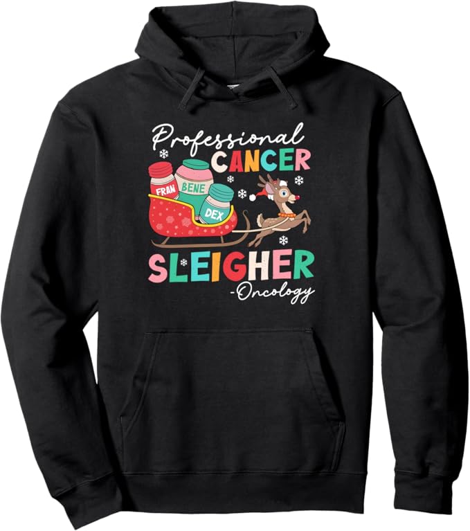Groovy Professional Cancer Sleigher Oncology Nurse Christmas Shirts