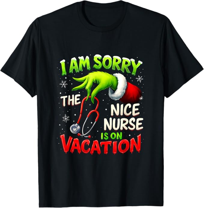 Christmas Funny I Am Sorry The Niche Nurse Santa Hat Medical Sweatshirt