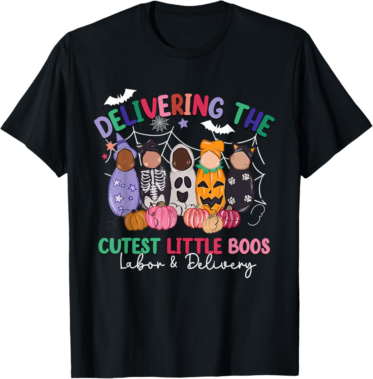 Delivering The Cutest Boos Labor & Delivery Halloween Nurse Shirts