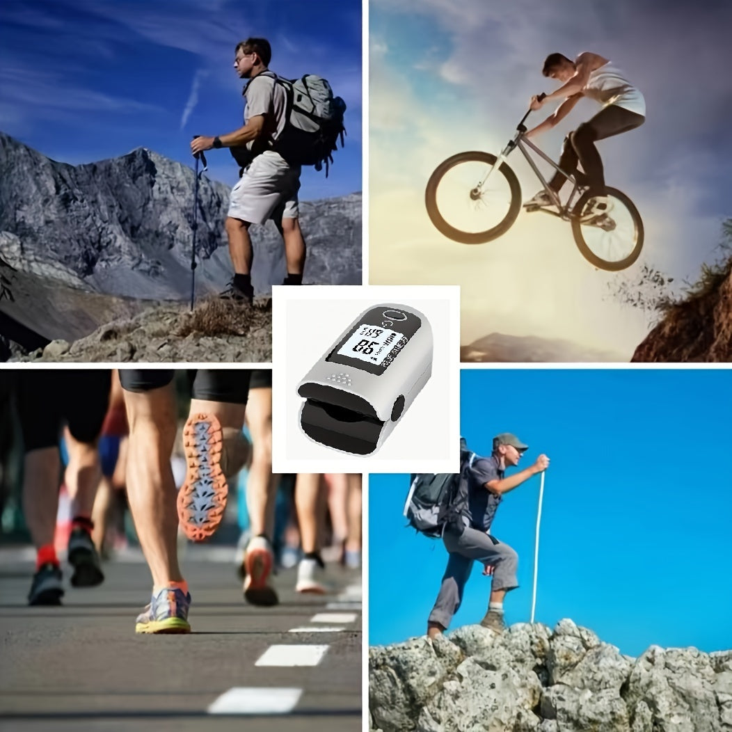 Digital Fingertip Pulse Oximeter With Blood Oxygen Sensor For Home Use Or Sport, Sp02 And Heart Rate Monitor