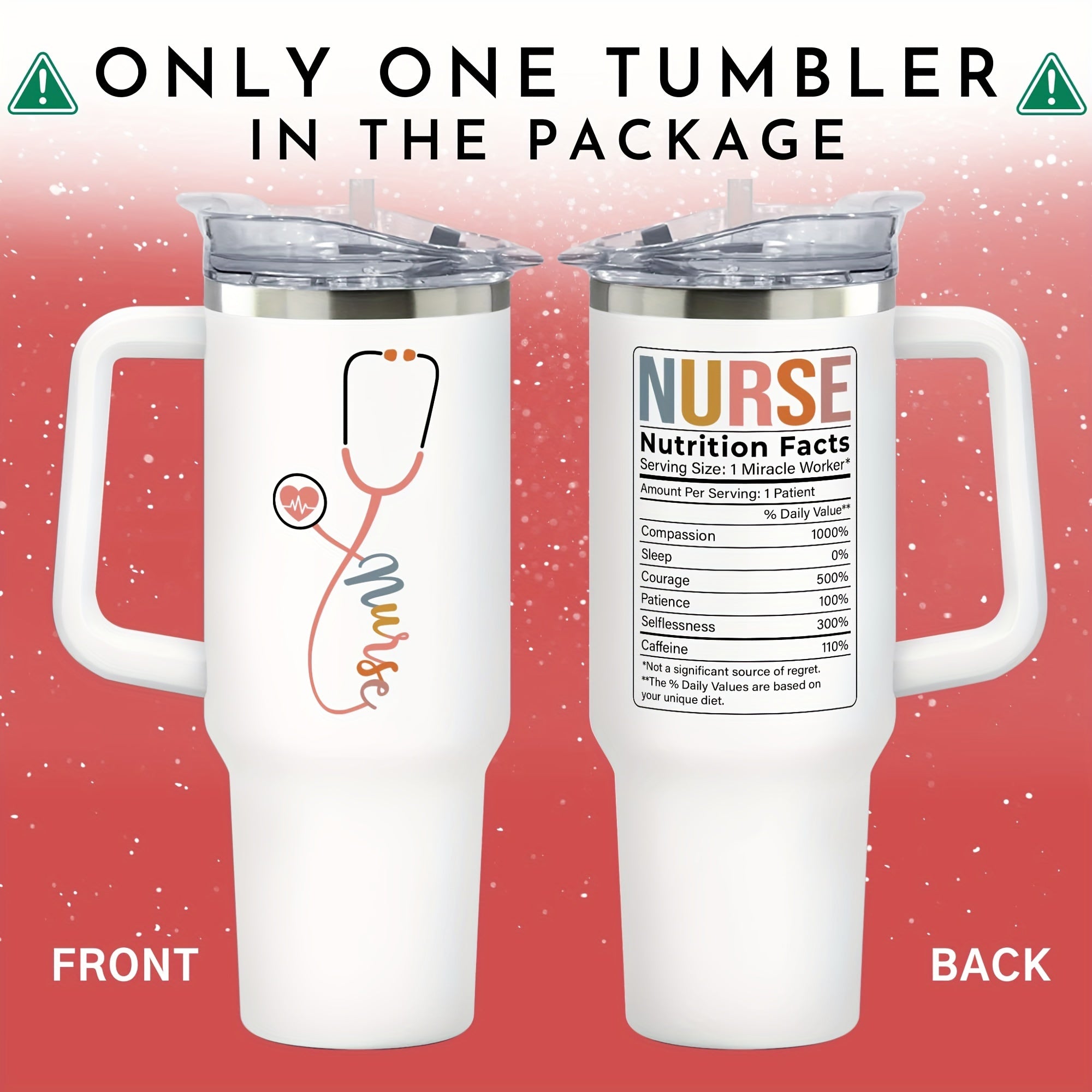 40 Oz Tumbler - Nurse Appreciation Gifts for Women - Nurses Week Gifts, Nurse Practitioner Gifts