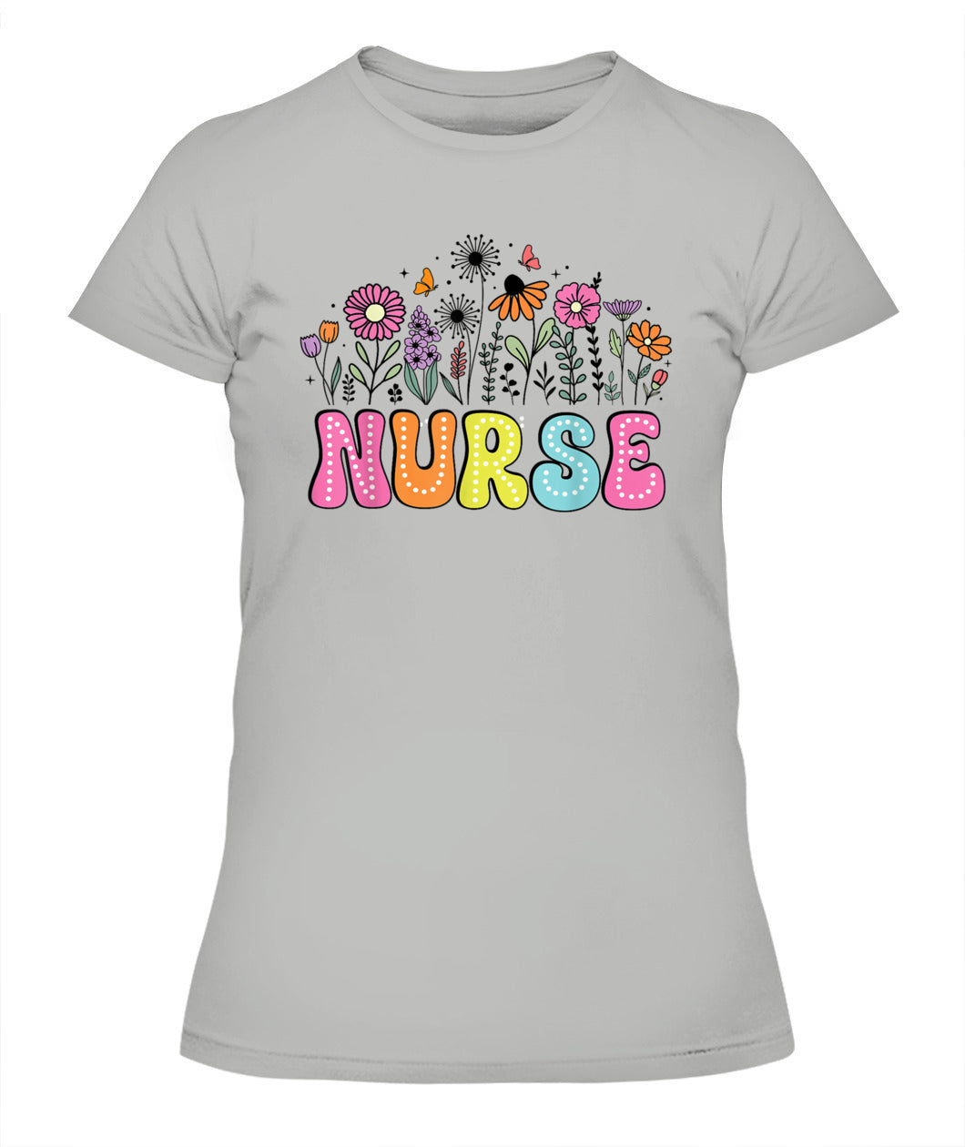 Groovy Nurse Flower Floral Happy Nurse Week 2025 Shirt