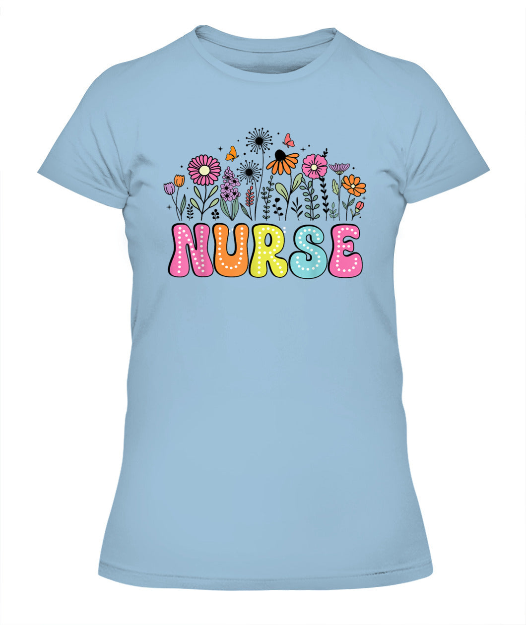 Groovy Nurse Flower Floral Happy Nurse Week 2025 Shirt