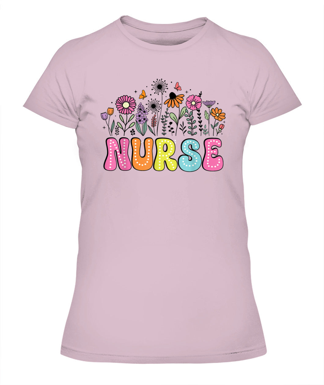 Groovy Nurse Flower Floral Happy Nurse Week 2025 Shirt