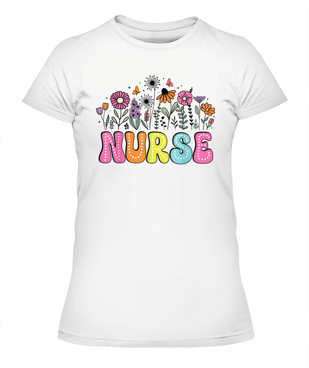 Groovy Nurse Flower Floral Happy Nurse Week 2025 Shirt