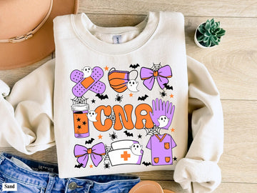 Spooky Season CNA Crewneck | Certified Nursing Assistant Halloween Sweater