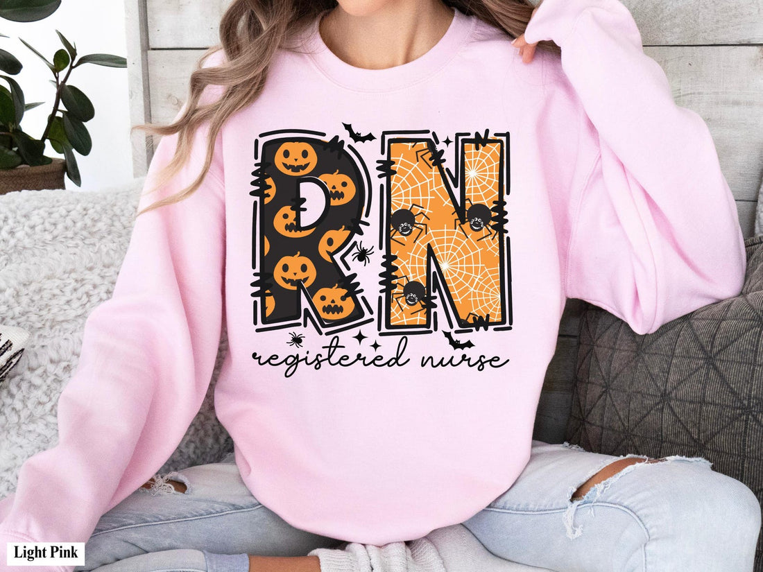 Spooky Season RN Crewneck | Registered Nurse Halloween Sweater