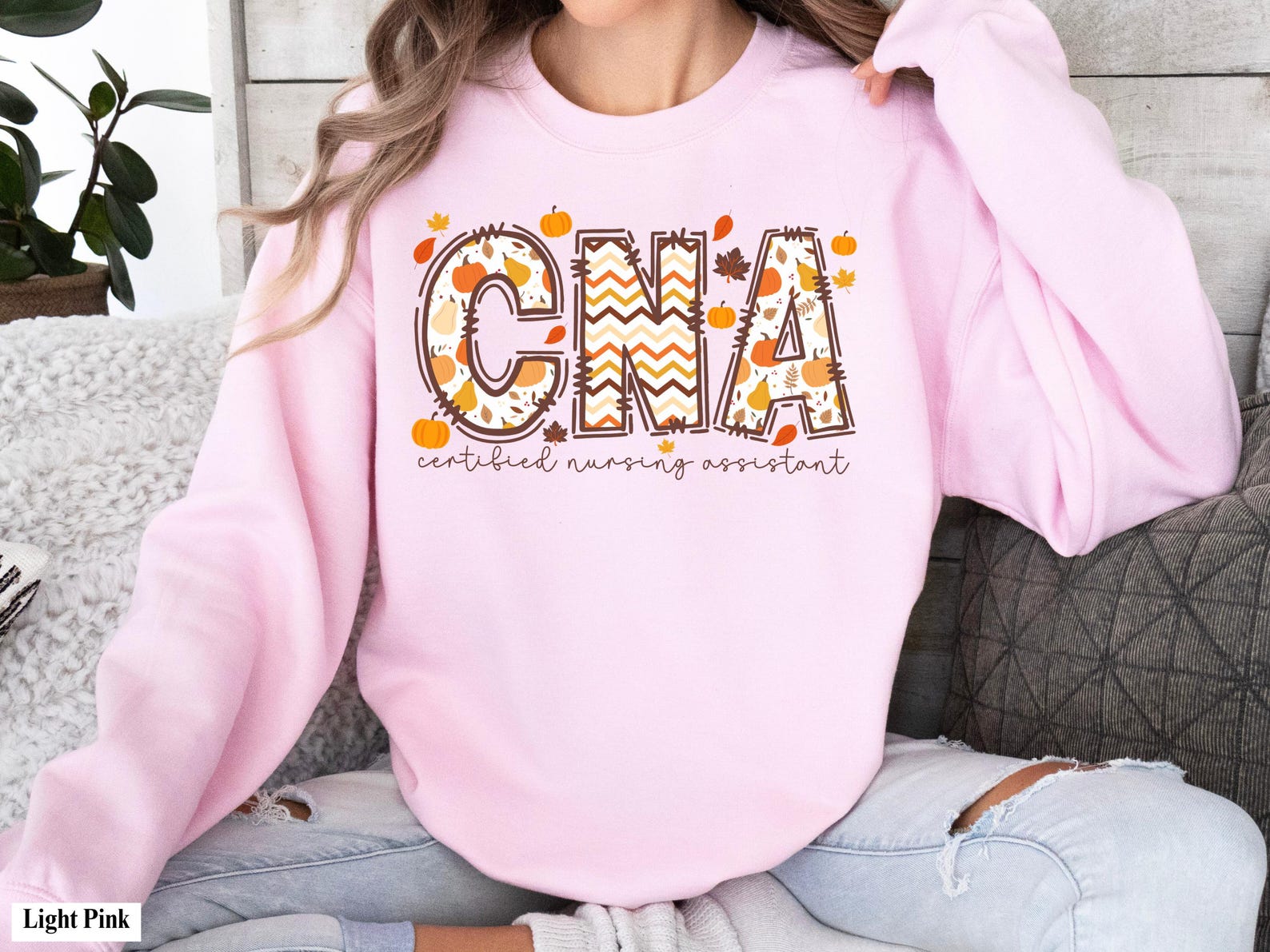 Certified Nursing Assistant Thanksgiving Crewneck Gift for CNA