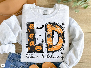 Halloween L&D Sweatshirt | Spooky Labor & Delivery Nurse Crewneck