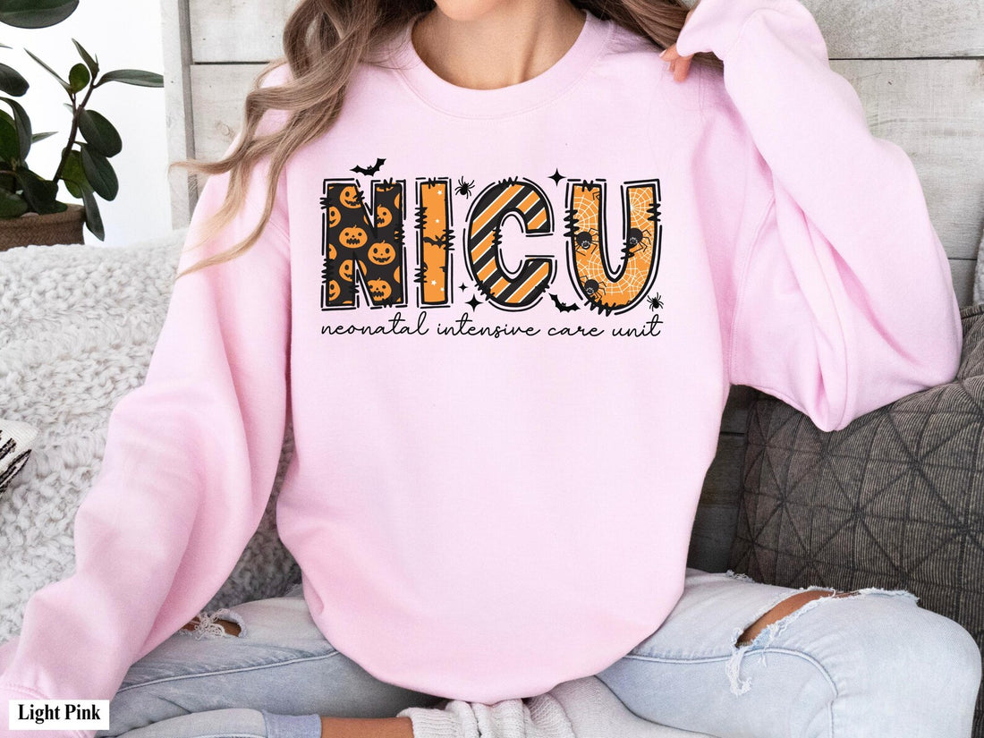 Spooky Season NICU Crewneck | Neonatal Intensive Care Unit Halloween Sweater