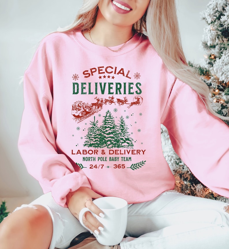 Labor and Delivery Nurse Christmas Sweatshirt, Special Deliveries Sweater