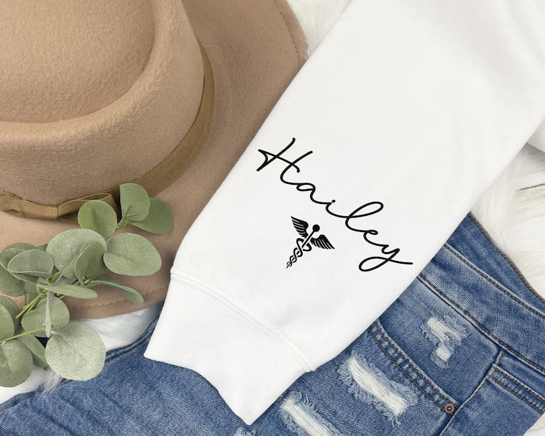 Personalized Nurse Practitioner Sweatshirt, Floral NP Shirt, Nurse Graduation Gift, NP Graduation Gift, NP Nurse Crewneck Sweater