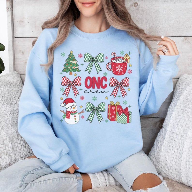 Oncology Nurse Christmas Sweatshirt, Oncology Certified Nurse Sweater, Oncology Nursing Gift