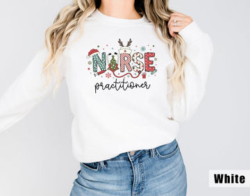 Christmas Nurse Practitioner Sweatshirt: Holiday NP Gift