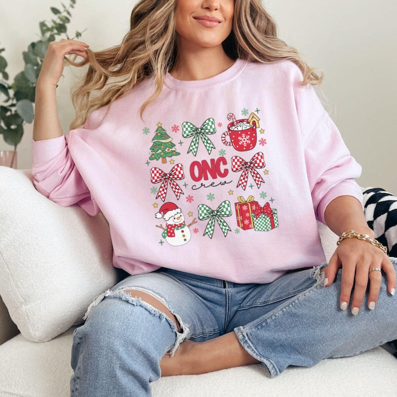 Oncology Nurse Christmas Sweatshirt, Oncology Certified Nurse Sweater, Oncology Nursing Gift