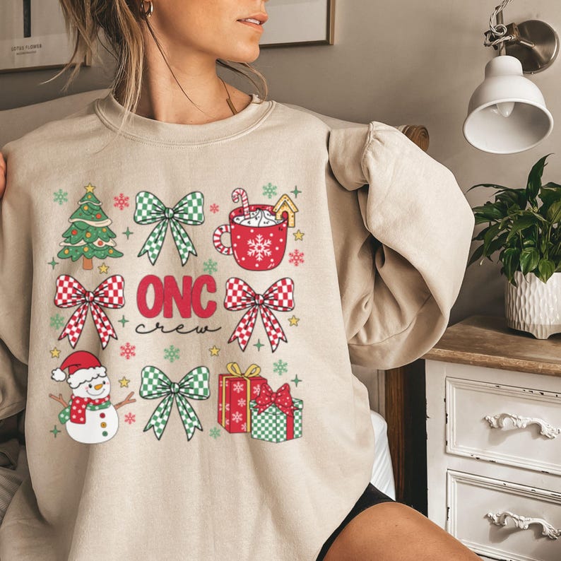 Oncology Nurse Christmas Sweatshirt, Oncology Certified Nurse Sweater, Oncology Nursing Gift