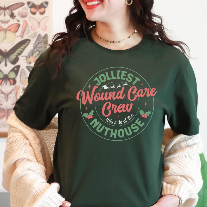 Christmas Wound Care Shirt, Christmas Wound Care Nurse Sweatshirt, Wound Care Nurse Practitioner Holiday