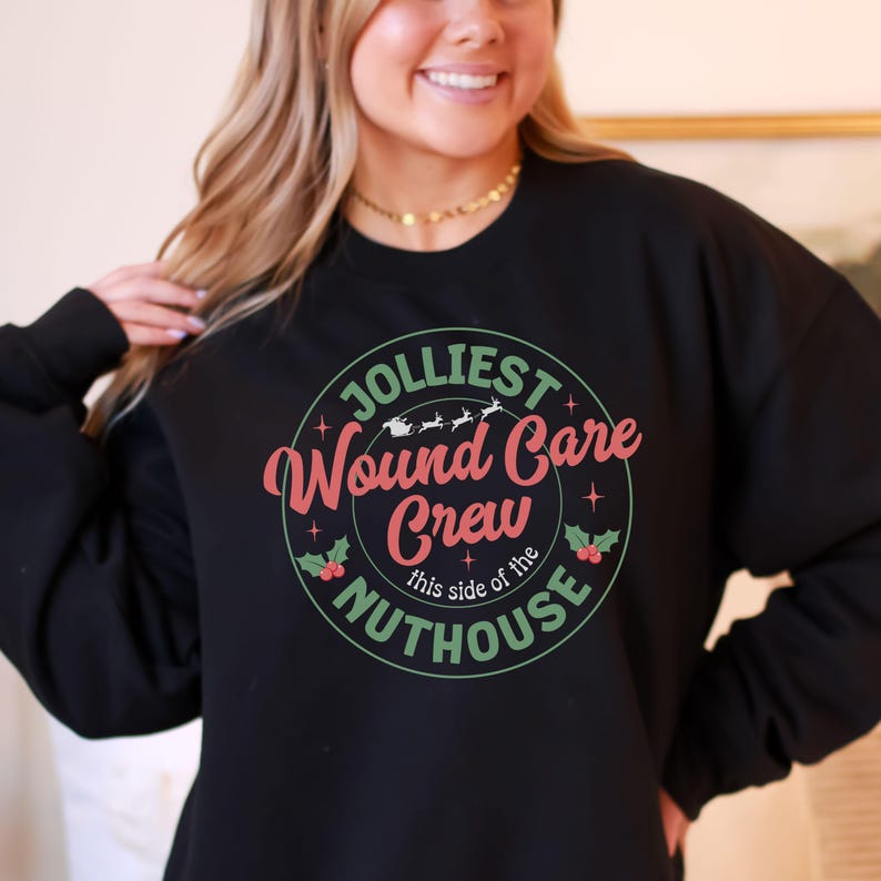 Christmas Wound Care Shirt, Christmas Wound Care Nurse Sweatshirt, Wound Care Nurse Practitioner Holiday