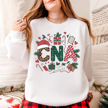 CNA Nurse Christmas Sweatshirt, Certified Nursing Assistant Xmas Sweatshirt